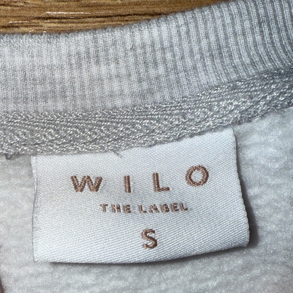 Gray WILO Cropped Sweatshirt - Picture 3 of 5